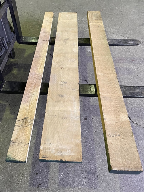 木製台　ホワイトオーク　無垢材 ホワイトオーク無垢材・角材（厚み76mm・12/4） 無垢板材｜イデア