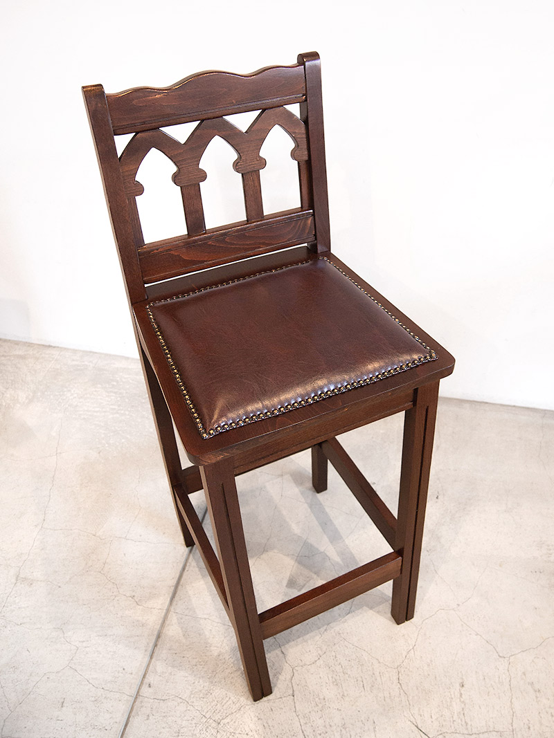 カフェバー 店舗用 アンティーク風 カウンターチェア｜イデア