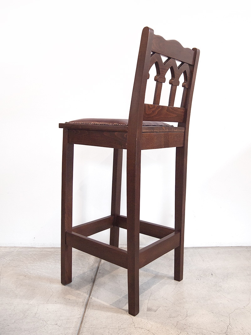 カフェバー 店舗用 アンティーク風 カウンターチェア｜イデア