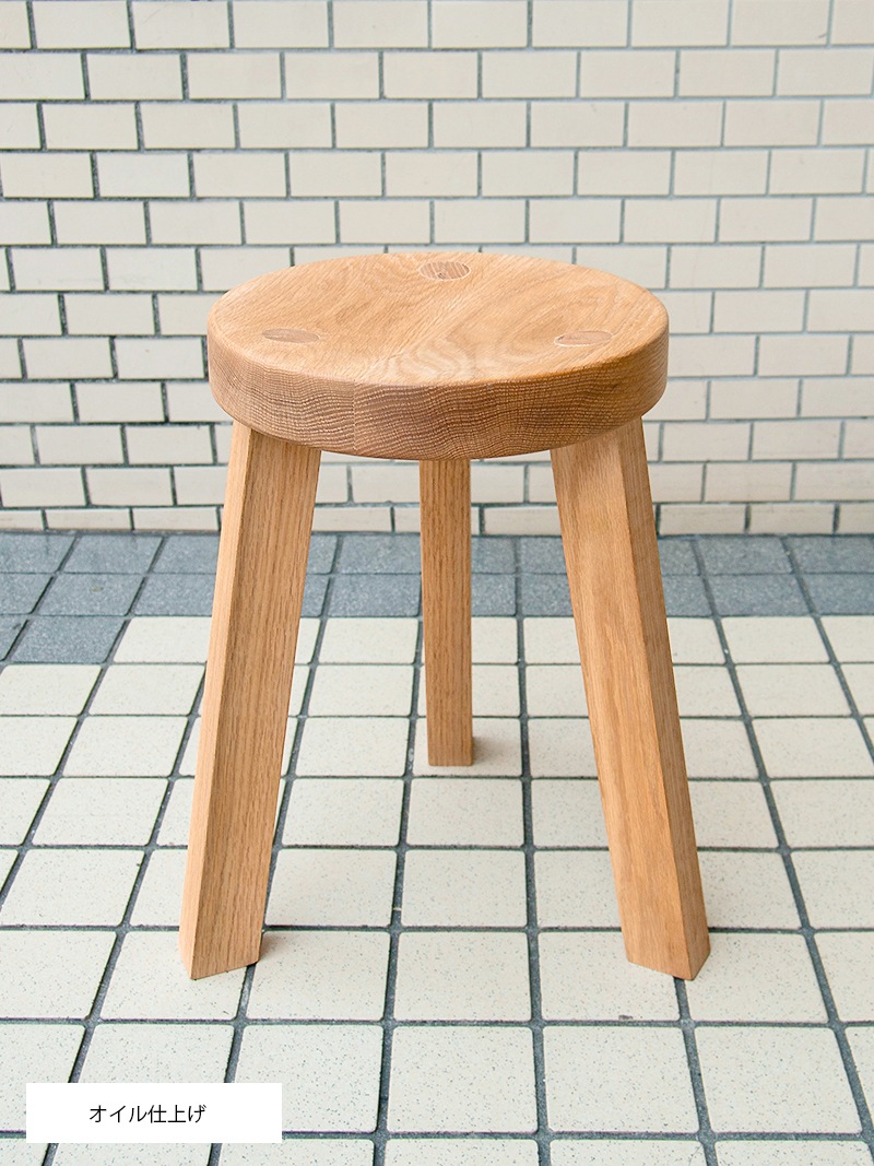 無垢材 国産スツール 北欧｜イデア