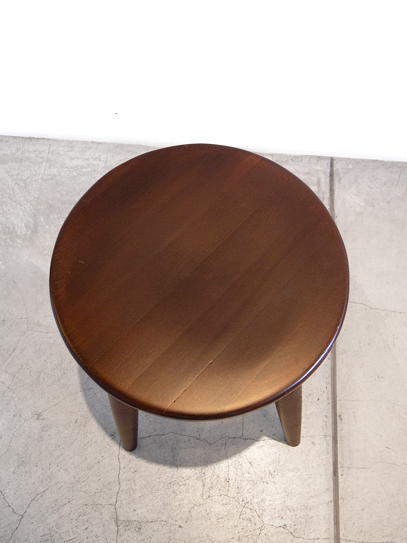 シンプルなウッドスツール ウォールナット｜イデア