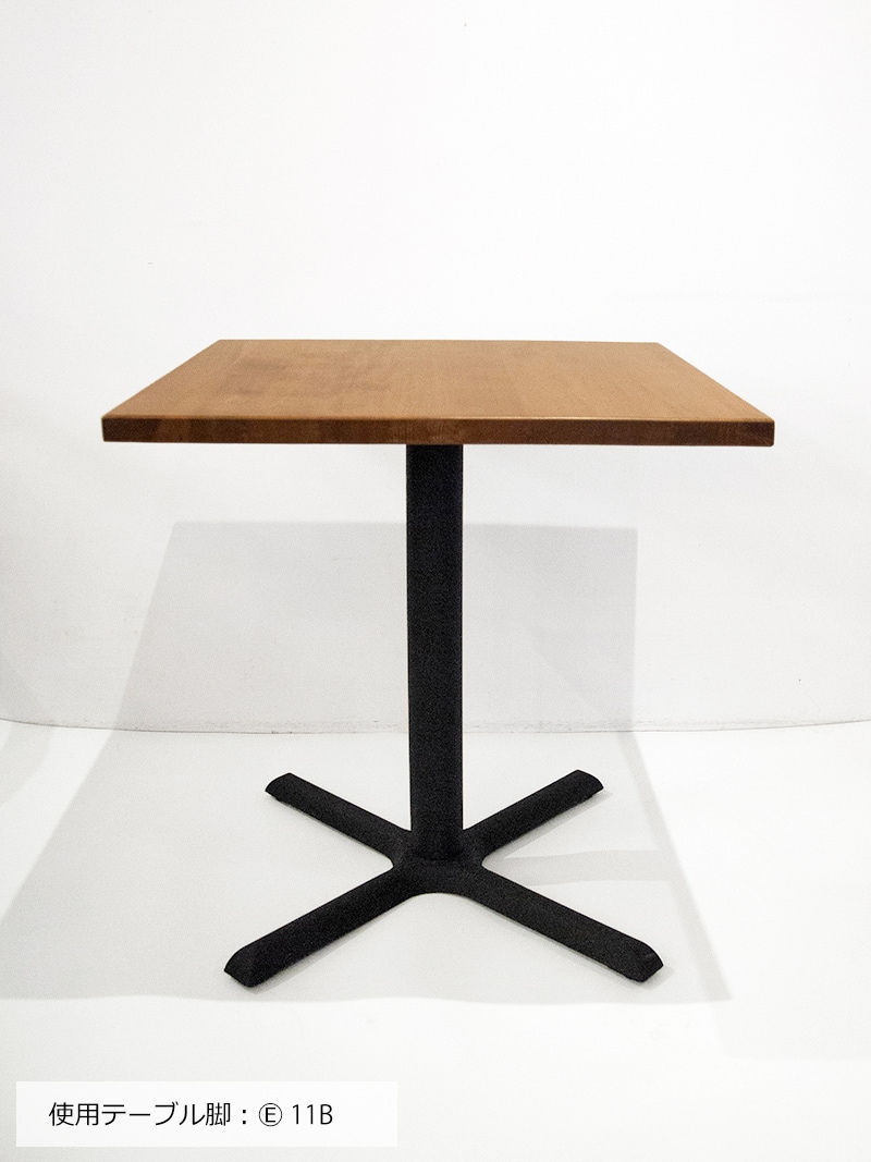 カナデモノ　カフェテーブル　70φ THE CAFE TABLE / ラバーウッド Black Steel トライアングル
