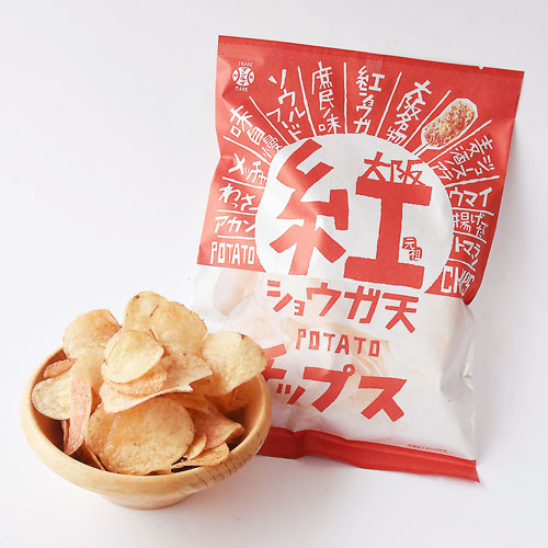 大阪紅ショウガ天ポテトチップス 90g | 紅ショウガ シリーズ