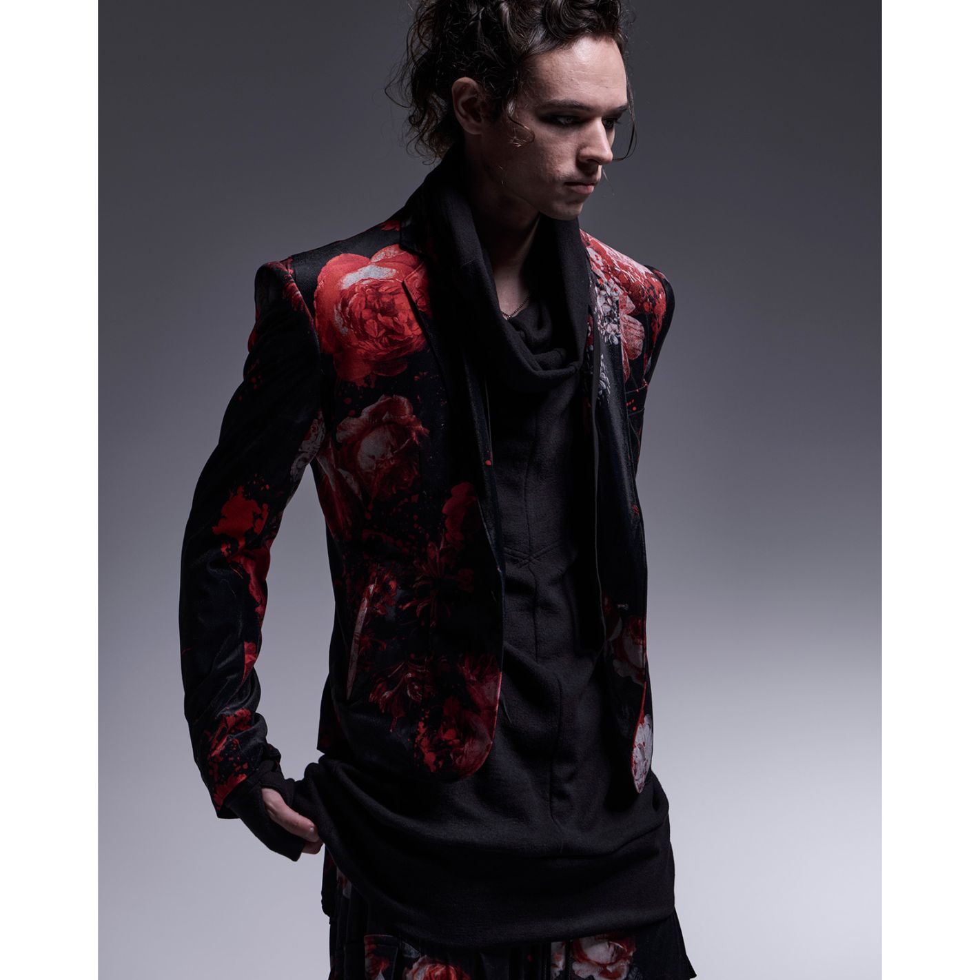 希少kiryuyrik キリュウキリュウ ディアスキンレザーテーラード S 黒