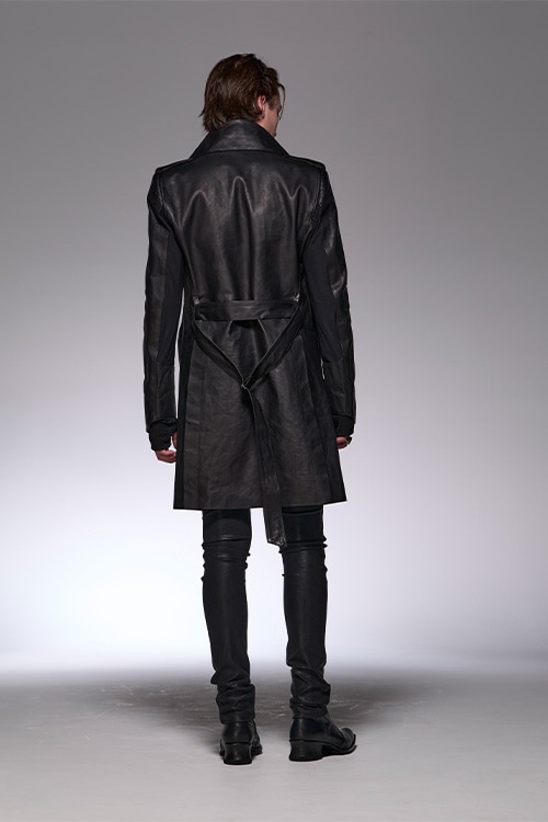 kiryuyrik 24AW レザー シングル ナポレオンジャケット_kke5