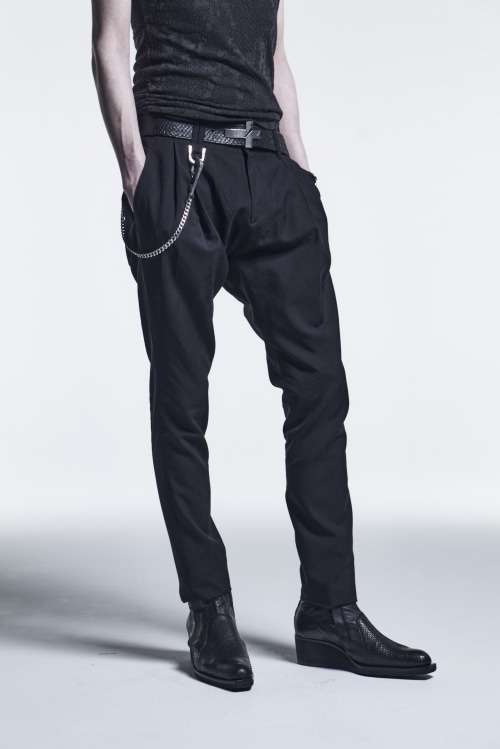 【激レア】Kiryuyrik キリュウキリュウ ロングリブパンツ 黒 ブラック kiryuyrik 22SS JodhpursSlacks_kk22 | kiryuyrik(キリュウキリュウ