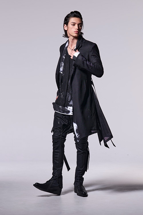 ジャケット・アウター kiryuyrik Layered No Collar Flare Jacket ジャケット・アウター kiryuyrik Layered No Collar Flare