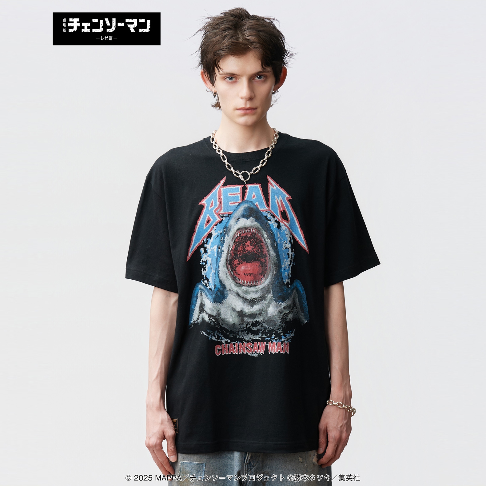 ブラック chi-m様 glamb / Beam T-shirt / ビームTシャツ / ブラック ホワイト