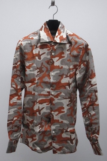 1PIU1UGUALE3オレンジシャツ 65%OFF】1piu1uguale3 プレーンカモ柄シャツ ORANGE