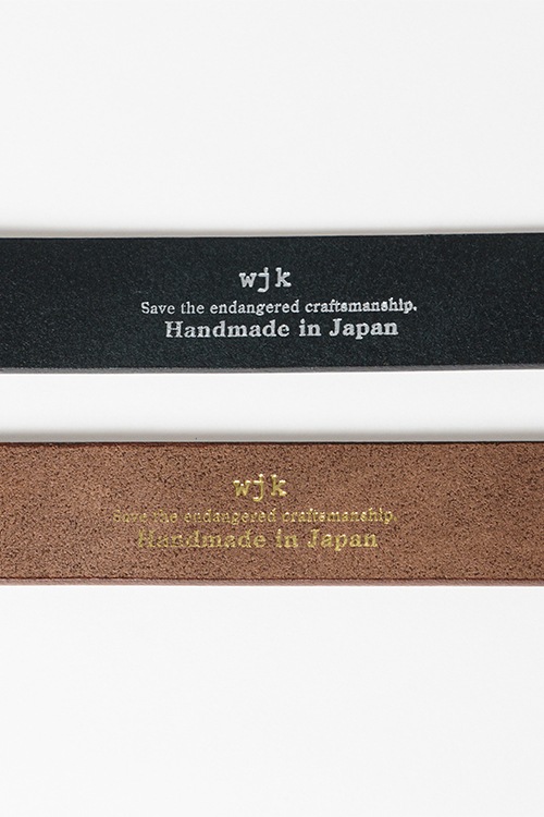 wjk HIMEJI leather belt 35mm 全長103cm wjk HIMEJI leather belt(35mm)_wj22 | wjk(ダブルジェイケイ