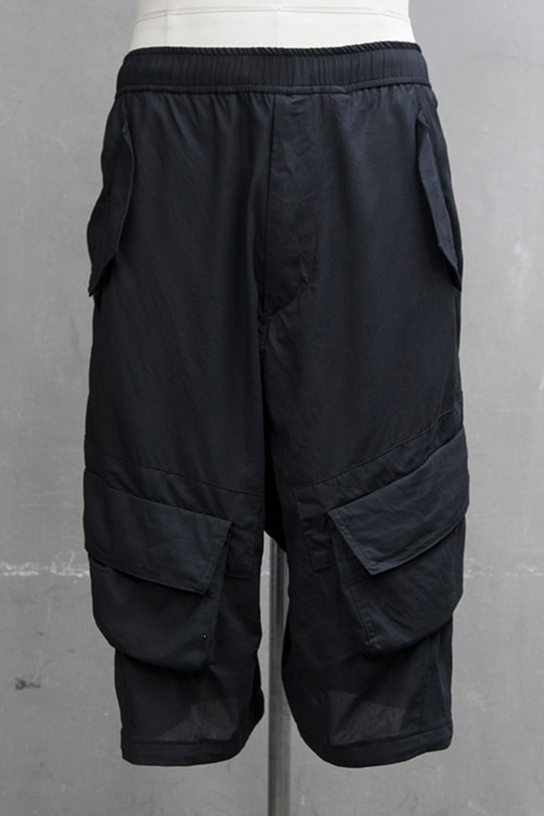 JULIUS コーティング シームドクロッチパンツ JULIUS[ユリウス] / GORDIN ROLL UP LOW CROTCH PANTS ロール