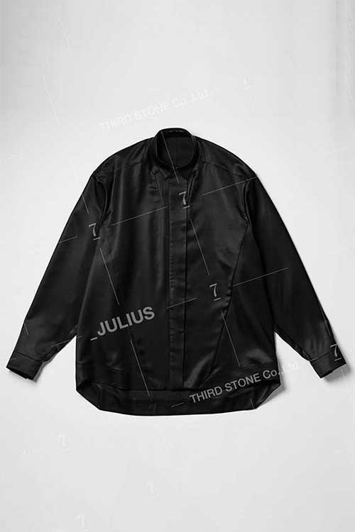 JULIUS ユリウス カットソー JULIUS - COTTON SZ JERSEY / ブラック | Tempt