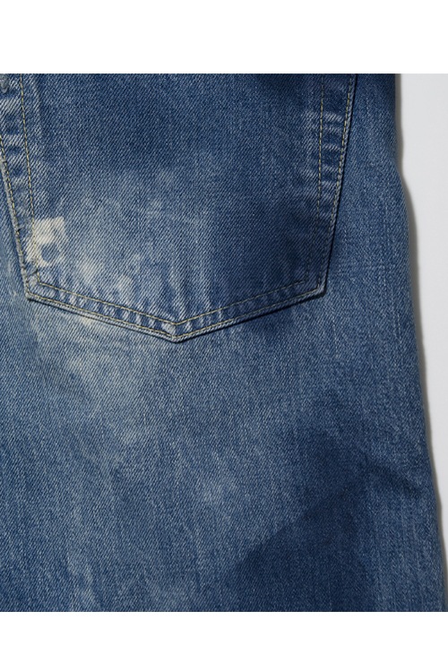 20%OFF】SEVESKIG ユーズドペイントクラッシュデニムパンツ 17SS-PT-SV