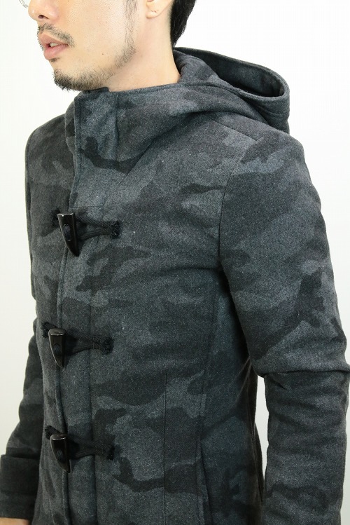30%OFF】AKM ショートダッフルコート BLACK CAMO C029-WPE002 | AKM