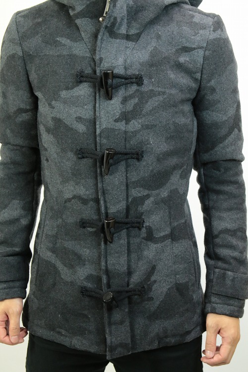 30%OFF】AKM ショートダッフルコート BLACK CAMO C029-WPE002 | AKM