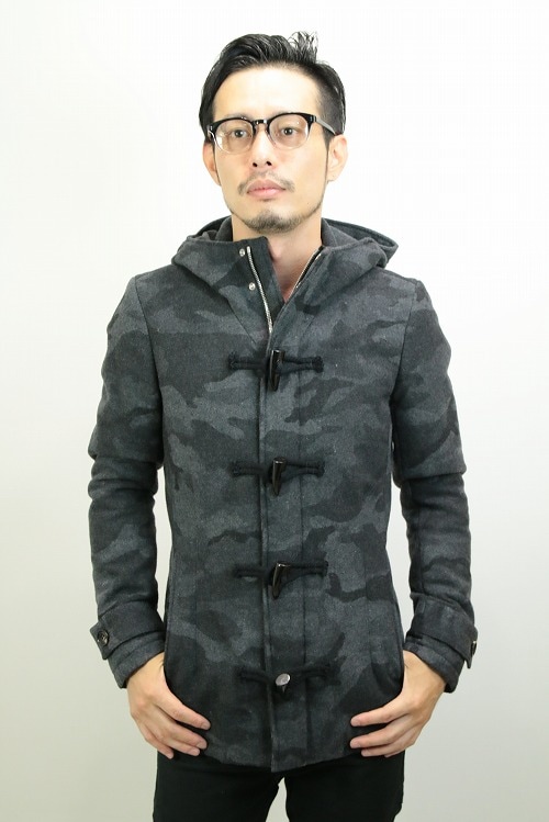 30%OFF】AKM ショートダッフルコート BLACK CAMO C029-WPE002 | AKM