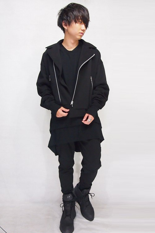 JULIUS Wライダースイージージャケット BLACK | JULIUS(ユリウス