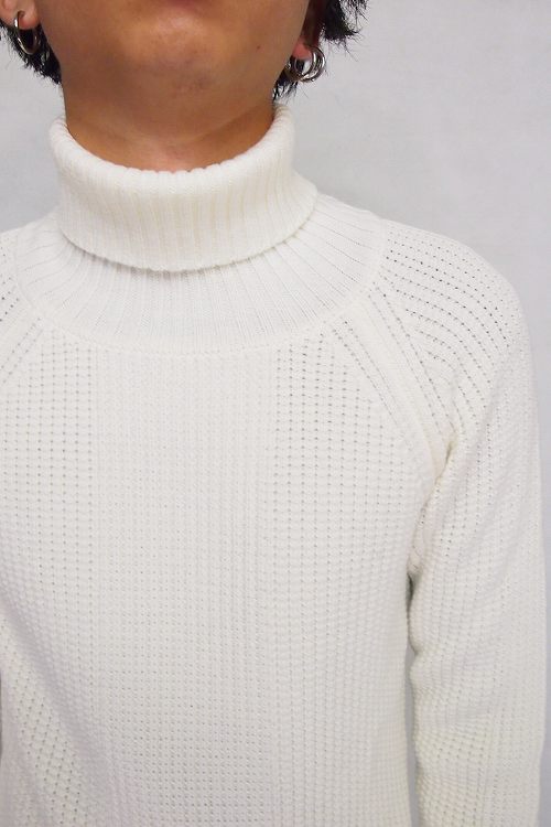 AKM エーケーエム ニット HEAVY WAFFLE WOOL ブラック M AKM Contemporary（エイケイエムコンテンポラリー） セーター ニット