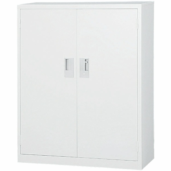 送料無料】 日本製 両開き 書庫 下置 スチール製 W880×D400×H1120mm 鍵