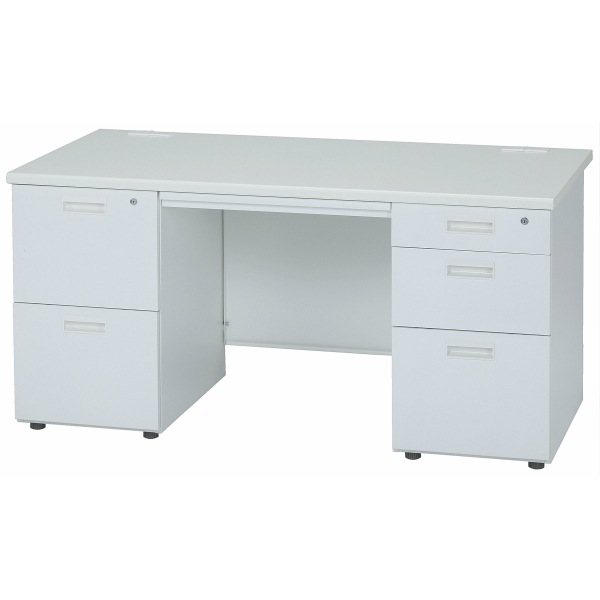 スチール机 ホワイト オフィスデスク 引き出し 使用期間4年 松山市より