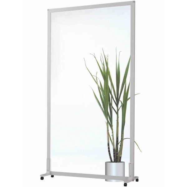 送料無料 H1800×W1000 オフィスパネル/パーティション/衝立/間仕切り UKシリーズ クロス貼り オフィス家具/事務用品/パーテーション 木目調ローパーテーション ホワイトフレーム H1800 W600