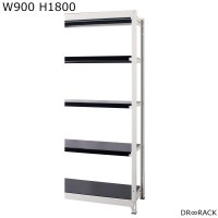  DRRACK W900 H1800 ϢSET ۥ磻 ֥å ǥå å å  ê ӥ  RA-C9018-W-B [HK] ̵