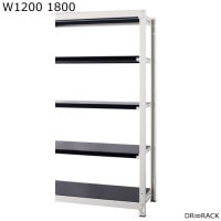  DRRACK W1200 H1800 ϢSET ۥ磻 ֥å ǥå å å  ê ӥ  RA-C1218-W-B [HK] ̵