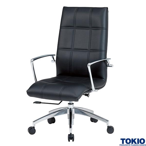 オフィスチェア レザー 肘付き W625×D670×H1005～1080 マネージャー