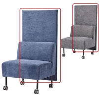 �ࡼ�ӥ󥰥��ե����� �Хå��ѥͥ� 1�� GD-1105���ѥ��ץ������ W630��D30��H1100 �֥롼 ���졼 ���ե����ȶ� ��ˡ���͸���� ��ˡ�Ͳ��ʡ�