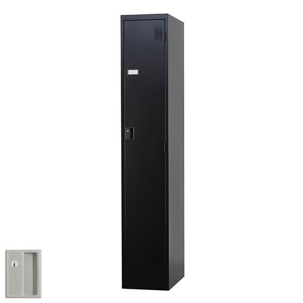 ノートPC収納ワゴン ブラック ロッカー 棚 収納 ブラック 黒 4ZE6FD-ZK55 オカムラ ピクスラインロッカー8人用 高さ1750 本体