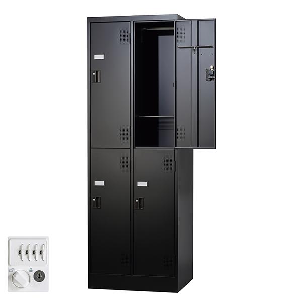 ロッカー 鍵付き ロッカー 収納 ロッカー 4人用 オフィス用品鍵付き(4