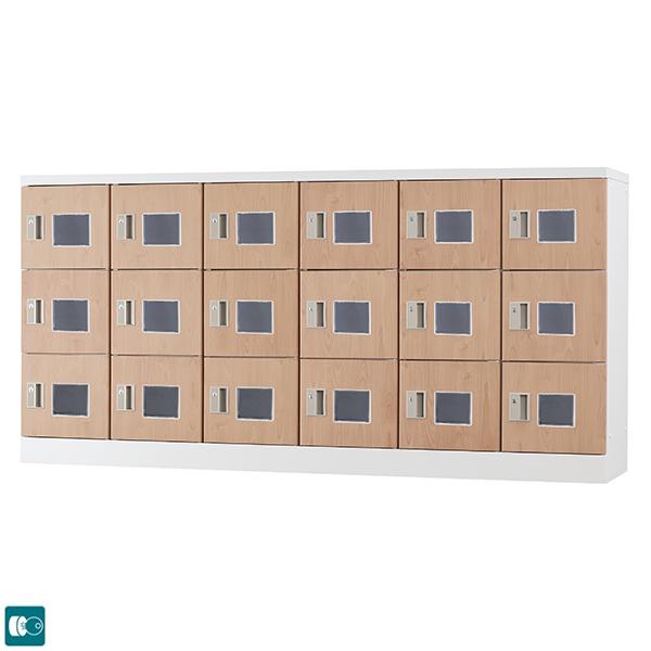 キャビネッℑ 18人用 更衣ロッカー 貴重品ロッカー シューズロッカー オフィス家具のオフィスパートナー オフィスロッカー スチールロッカー シリンダー