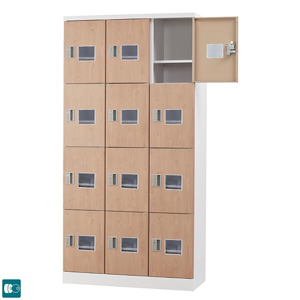 受注生産品 木目柄 12人用 スタンダードロッカー 浅型 鍵付き 窓付き 12人用タイプ 内筒交換錠 3列4段 Glk N12tsw Nt ロッカー おしゃれ スチールロッカー オフィスロッカー 収納 更衣ロッカー 木目ロッカー 木目 オフィス家具 日本製 送料無料 のネット通販なら 受注生産品 木目柄 12人用 スタンダードロッカー 浅型 鍵付き 窓付き 12人用タイプ 内筒交換錠 3列4段 Glk N12tsw Nt ロッカー おしゃれ スチールロッカー オフィスロッカー 収納 更衣ロッカー 木目ロッカー 木目 オフィス家具 日本製 送料無料 のネット通販なら