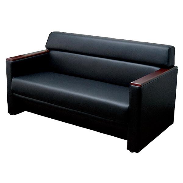 ソファ　2人掛け　オフィス家具　レザーソファ　黒 ソファ ソファー レザー 総革 2人掛け モダン おしゃれ 本革