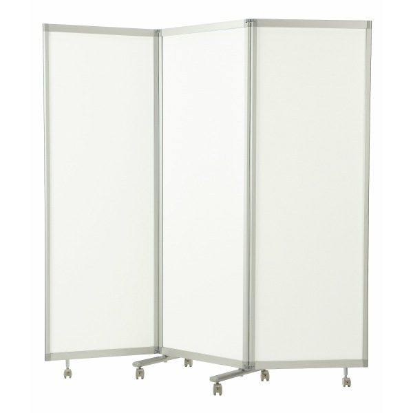 3連パーテーション スチールタイプ 幅1800×奥行24mm×高1800mm [GD-893