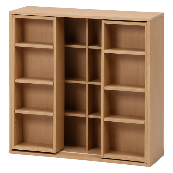 87011 ダブルスライドラック DS9090 ナチュラル W890×D290×H890 ラック