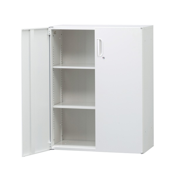 送料無料】 日本製 両開き 書庫 下置用 スチール製 W900×D450×H1050mm
