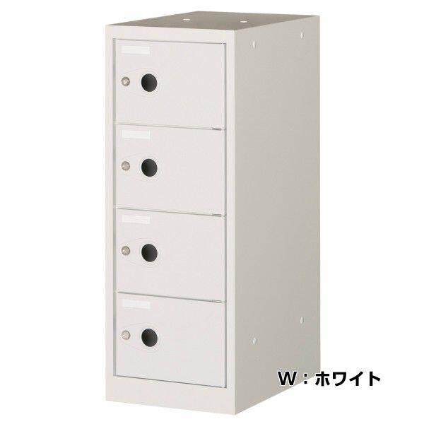 鍵付き ロッカー 3段 フリーボックス ピンク スチールロッカー、収納