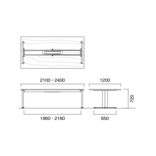 ��ˡ�͸���ۥ��������ƥ��֥ơ��֥� ��2100�߱���1000�߹⤵720mm HTH-2110W ����ĥơ��֥� �磻����BOX������ ���������å� ��������ʥå� �ڡ��륦�å� ���եۥ磻�� ��ĥơ��֥� ����ѥơ��֥� �ߡ��ƥ��󥰥ơ��֥� NISHIKI �˥�������