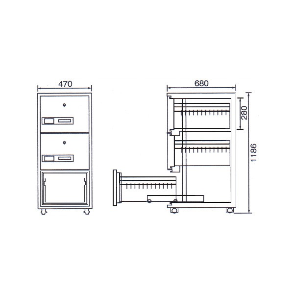 ������̵�����ѲХ���ӥͥå� 3�� 1�����Ѳ� A4�������ѻ��Ǽ������  ��470�߱�680�߹�1186(mm) 200kg  A4-3������������ ���� ��Ǽ �־��Ϥ� �ޥ��ʥ�С��к���smtb-tk�� ��RCP��
