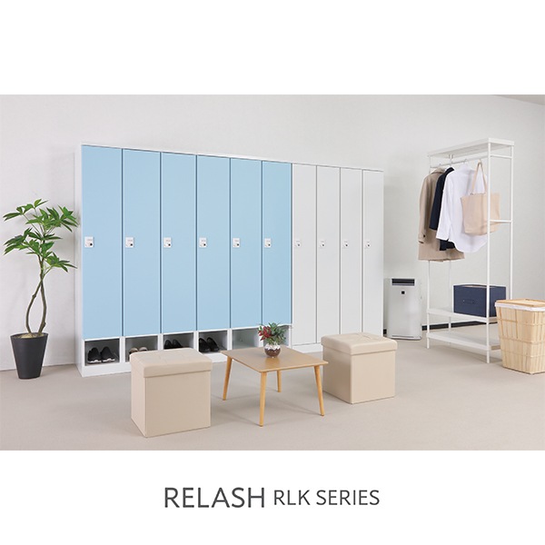 豊國工業 オール扉タイプ4人用1段 W1050(内筒交換錠) RLK-TTN410-WTW　代引き不可/同梱不可 豊國工業 オール扉タイプ4人用1段 W1050(内筒交換錠) RLK-