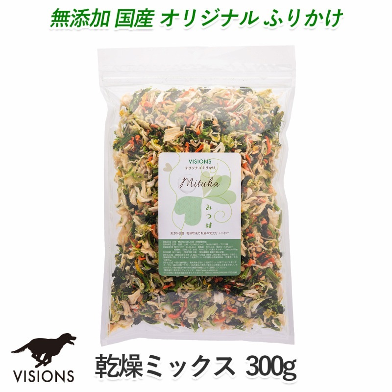 犬用 ふりかけ 野菜と納豆と魚の乾燥ミックスふりかけ みつは [300gお