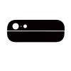 iPhone5 背面/バックガラス上下セット ブラック 修理 交換用リペアパーツ|iPhone 5 |修理パーツ