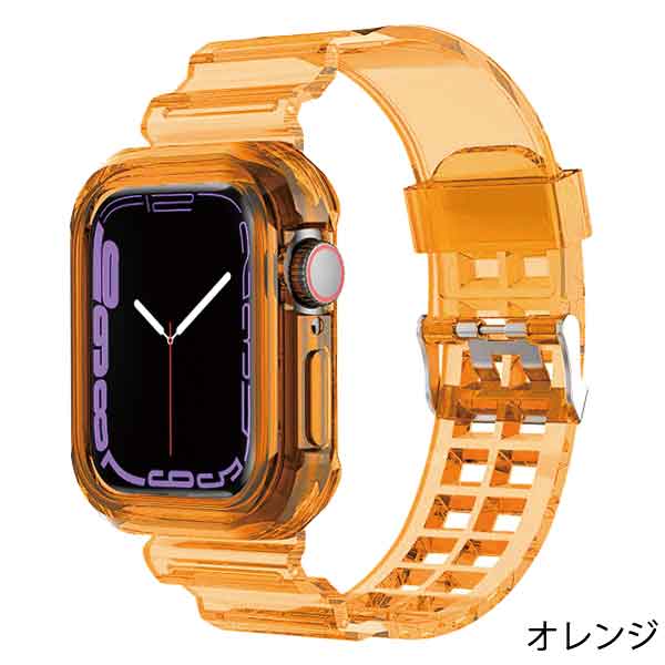Apple Watch Series アップルウォッチ ルーズ ホワイト/オレンジ色