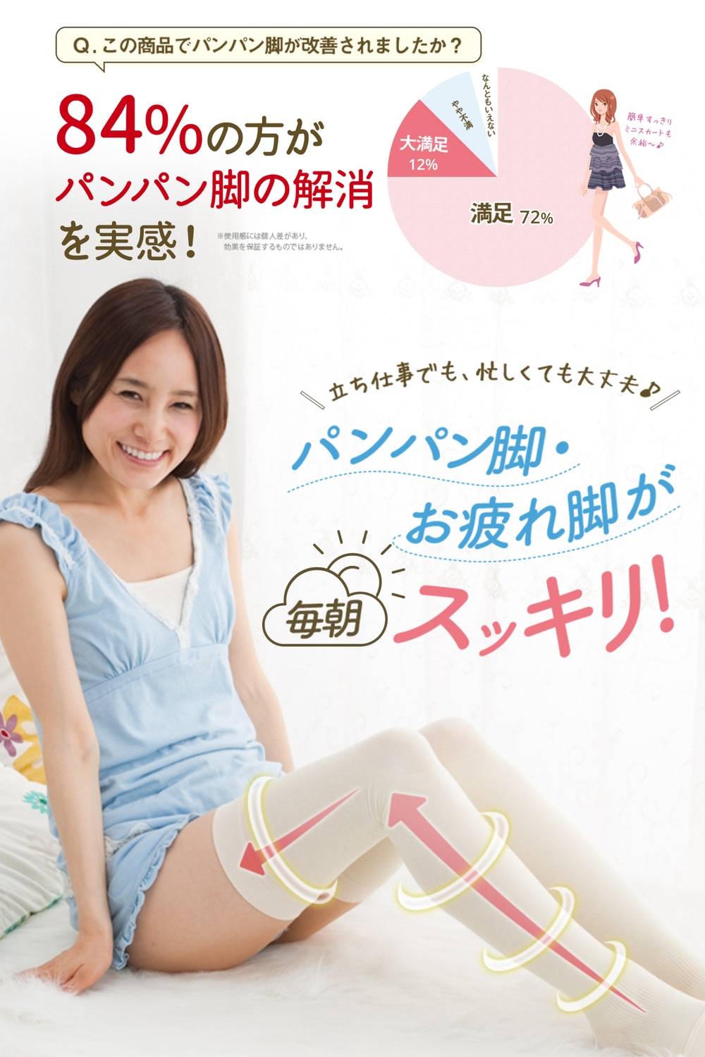 おやすみ着圧ソックス コットン １足単品(両足)【単品購入の場合メール便対象商品です※代金引換不可】[M便 1/1]_RSCH12