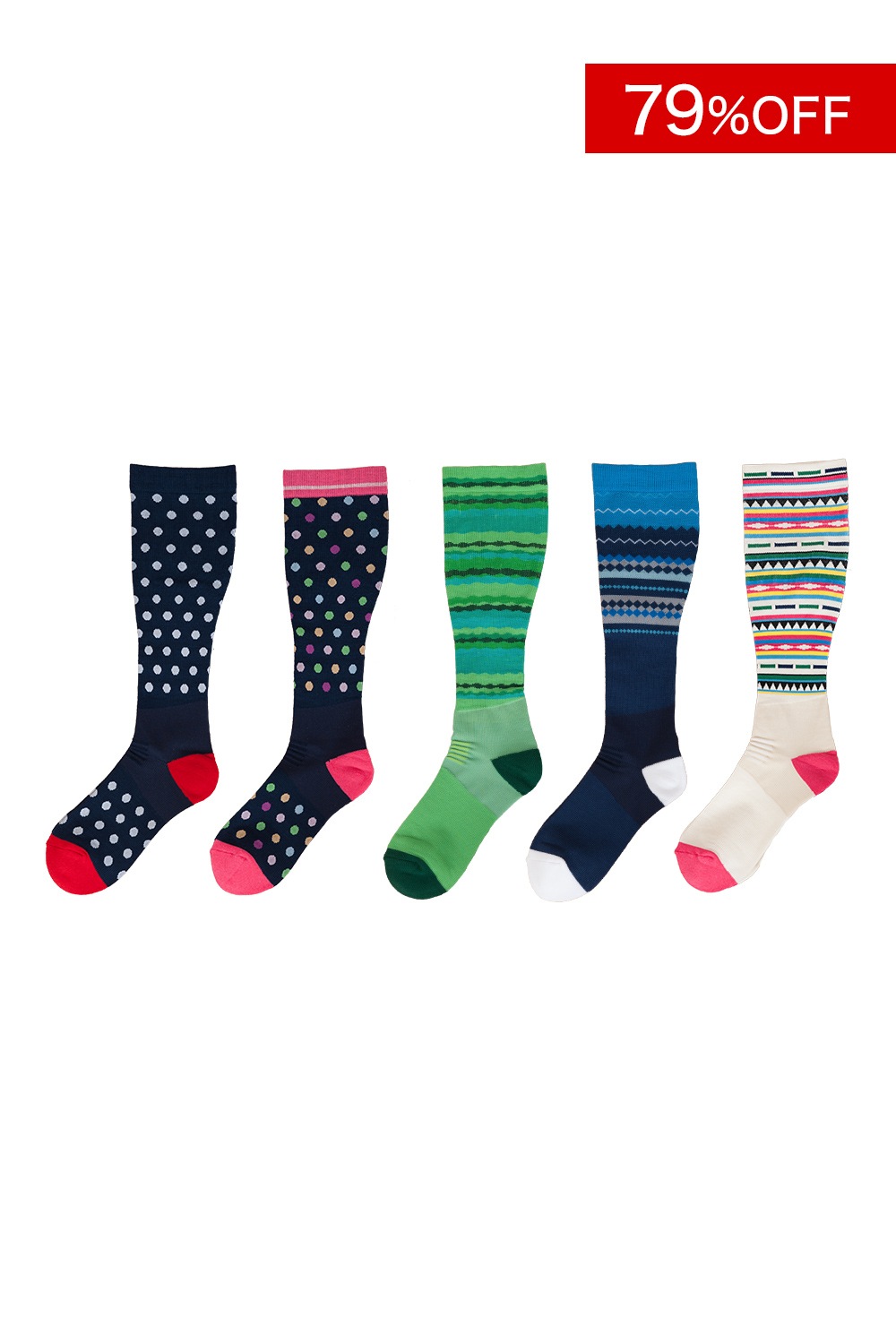 【79%OFF｜アウトレットSALE】EXANISTA エクサニスタ 着圧ハイソックス レディース_EXAEC