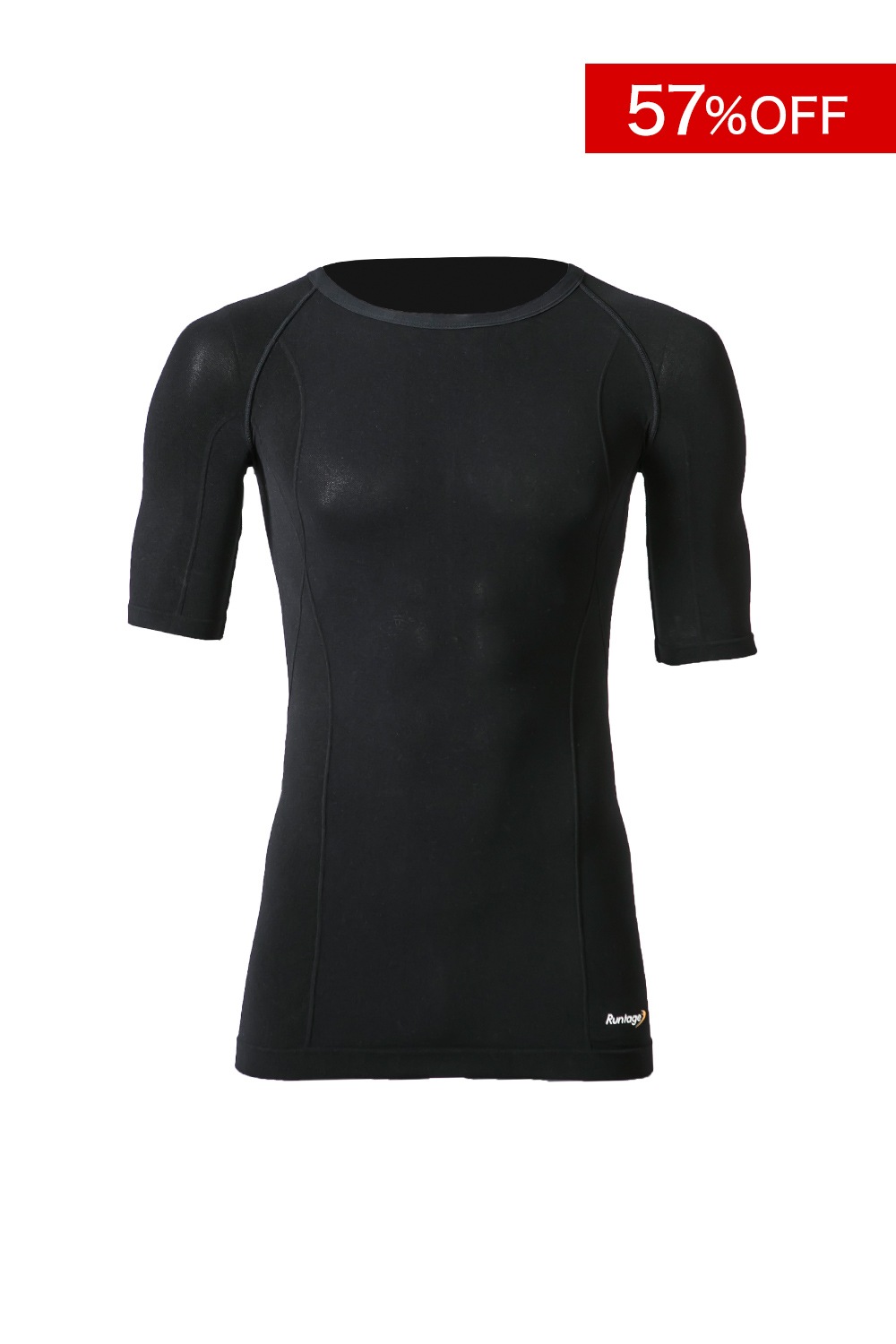 【57%OFF｜アウトレットSALE】Runtage アスリートコンプレッションPRO トップス 4分袖_IF40