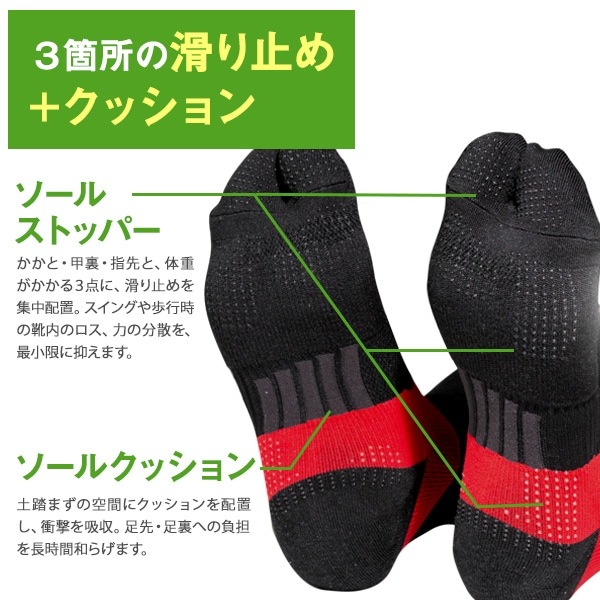 Runtage アスリートラウンドPRO(プロ) ゴルフソックス 3足セット【送料無料】_RSSC07-3