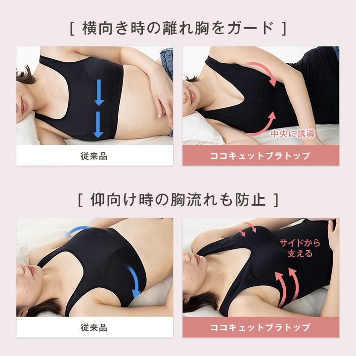 【2枚セット】着圧バストアップブラタンクトップ　ココキュット_KK21-BR1-2