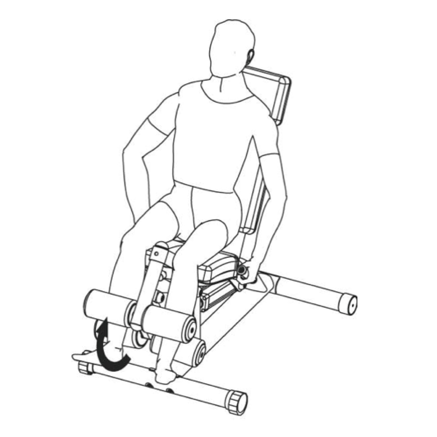 DK-1205（レッグカール エクステンション）｜準業務用油圧マシン（機能